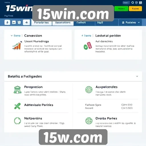 Análise das funcionalidades do site 15win
